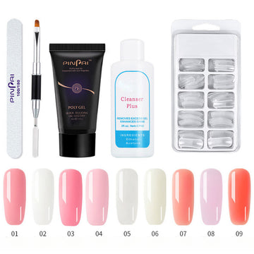 Nail Extension Gel Kit – 30ml Quick UV Poly Gel for Crystal Nail Extensions