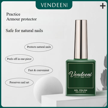 Practice Nail Protector Gel– Transparent, Plant-Based, Beginner-Friendly, Peel-Off, Damage-Free Removal