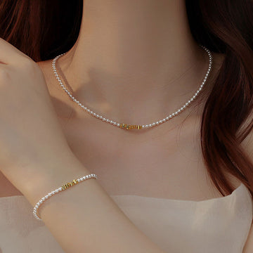 Fine Pearl Necklace Premium Collarbone Chain Necklace Female