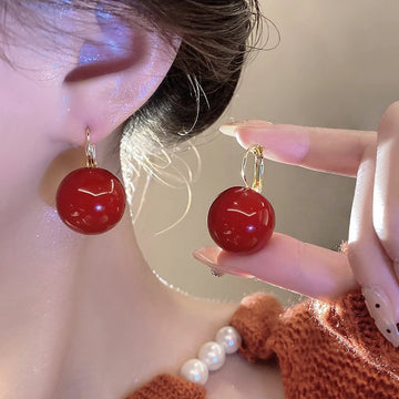 Vintage Large Pearl Ear Buckle Earrings Fashion Earrings for Women