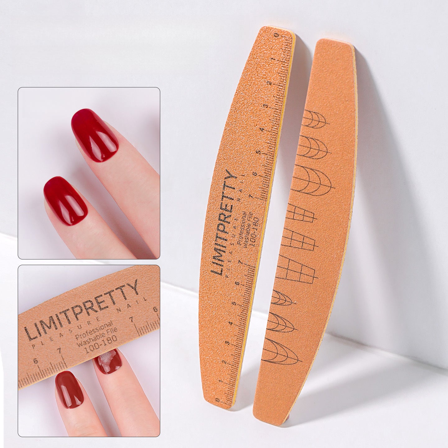 Durable Washable Nail File with Scale