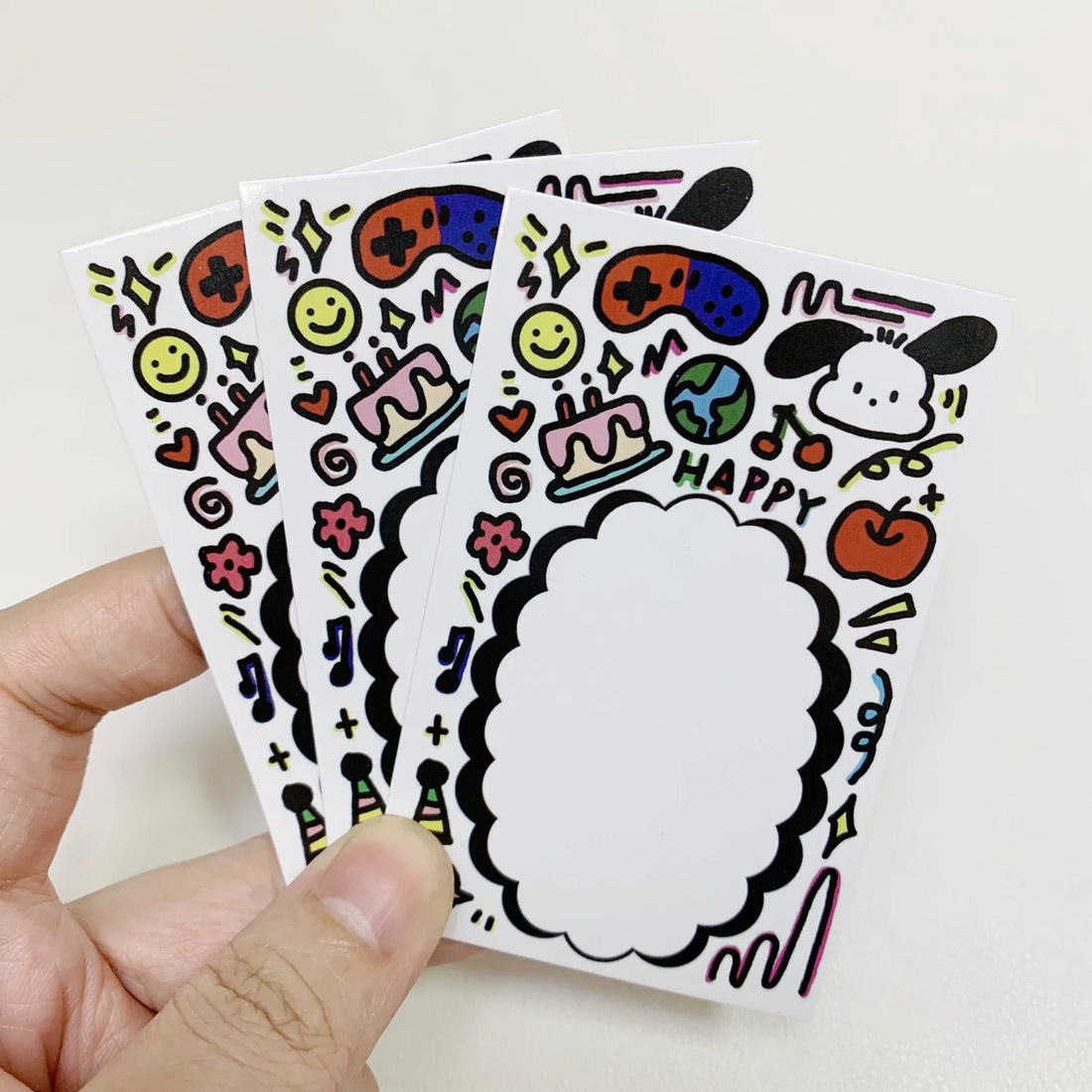 10-Pack Cream Glue Squeeze Card for DIY Hair Clips(Small Size)