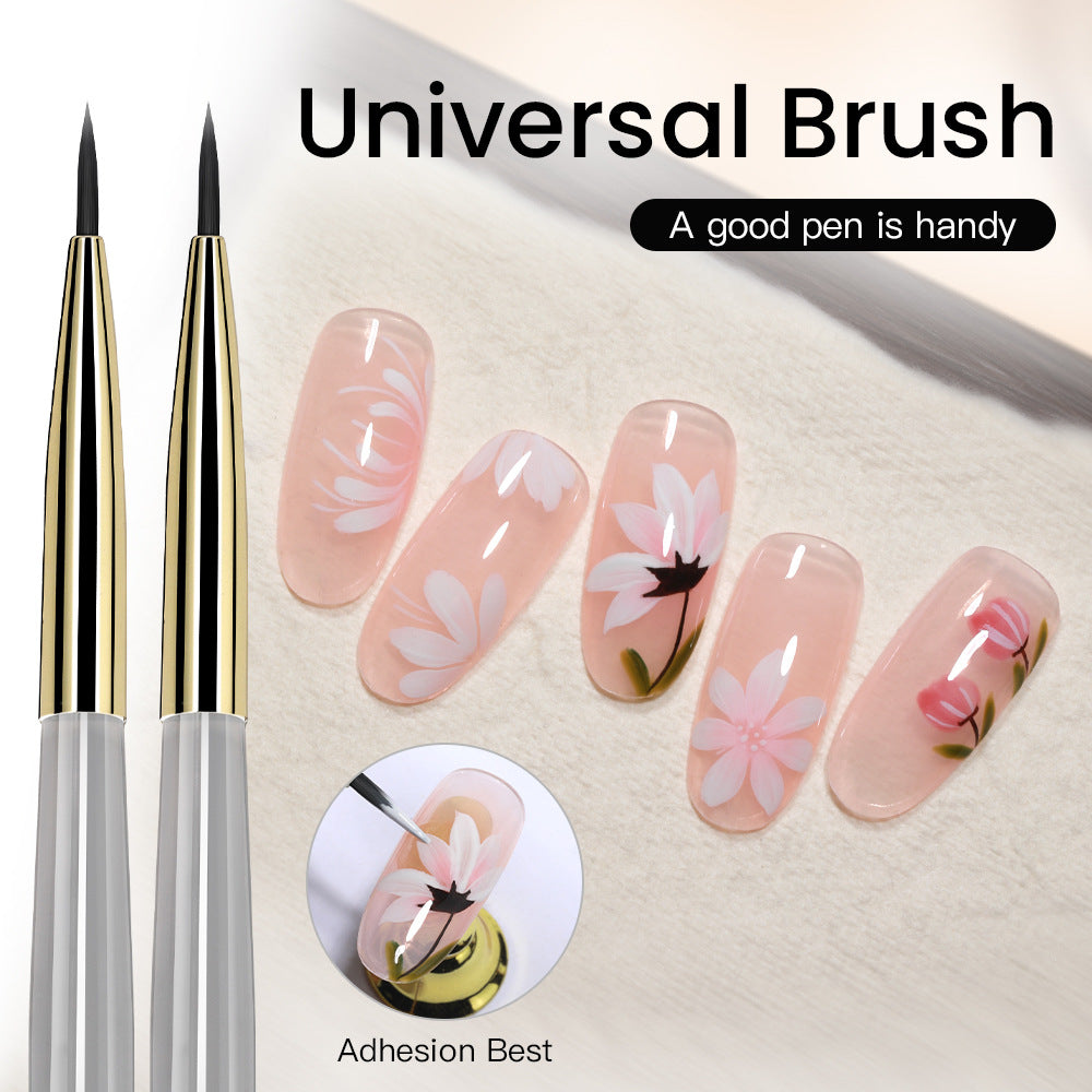 Multi-Function Nail Art Brush – Ombre, Petal Painting & Fine Line Nail Brush Tool