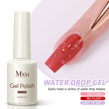 3D Water Drop Gel Nail Polish – No-Wipe Water Ripple Effect UV/LED Nail Art Gel