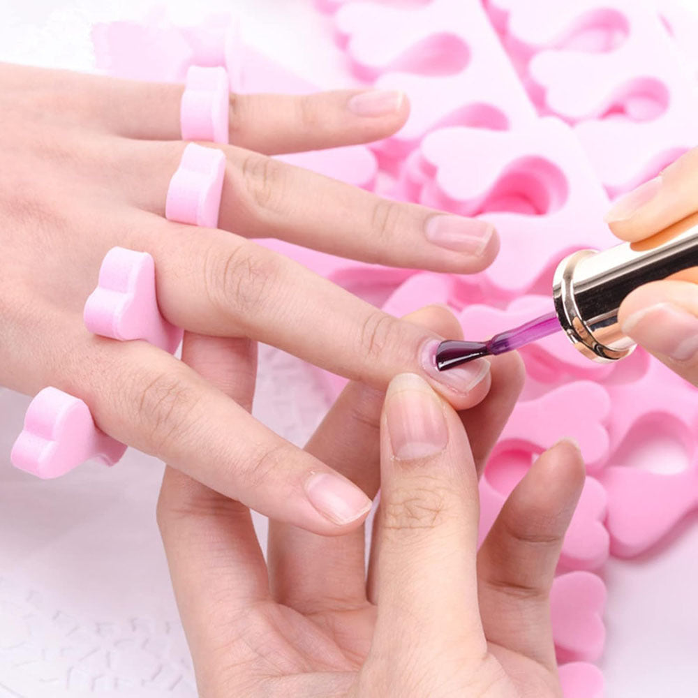 50-Piece Nail Toe Separator Sponge Set – Finger & Toe Polish Divider
