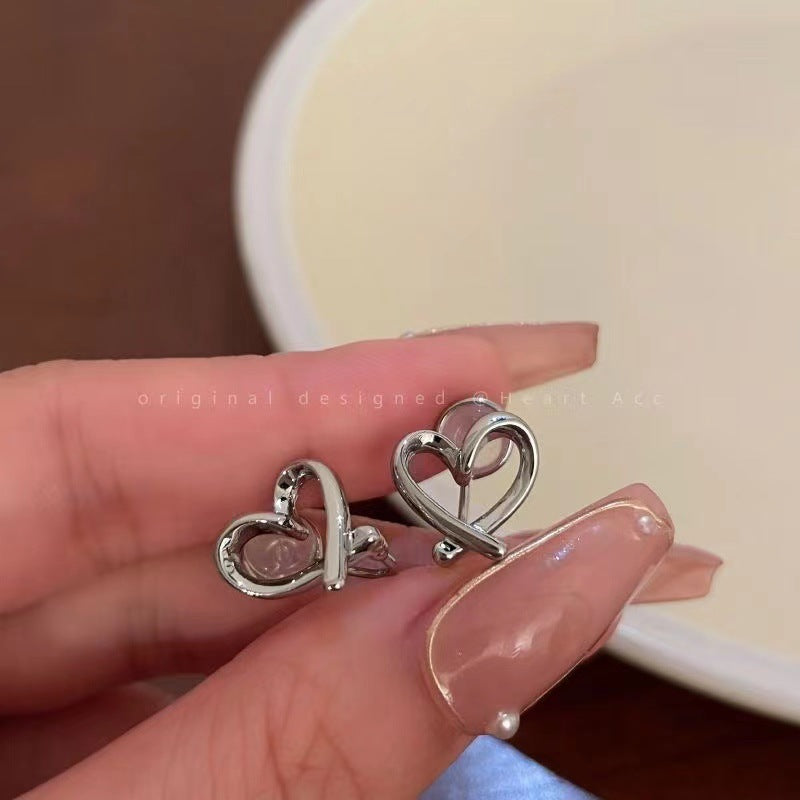 Love Ear Clips Women's Pierless Earrings Daily Versatile Earrings