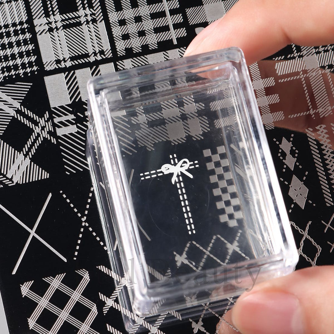 Clear Square Nail Stamper – Precision Stamping Transfer Tool