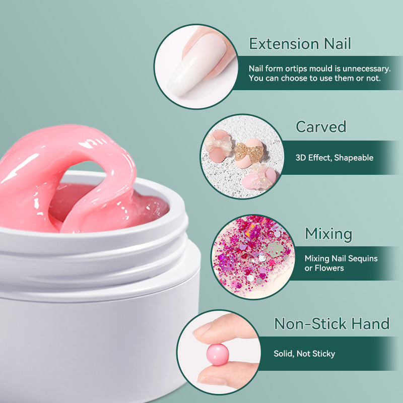Solid Non-Sticky Nail Extension Gel