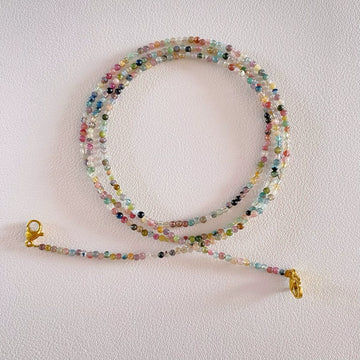 Natural Colorful Tourmaline Glasses Chain,Necklace & Earphone Holder