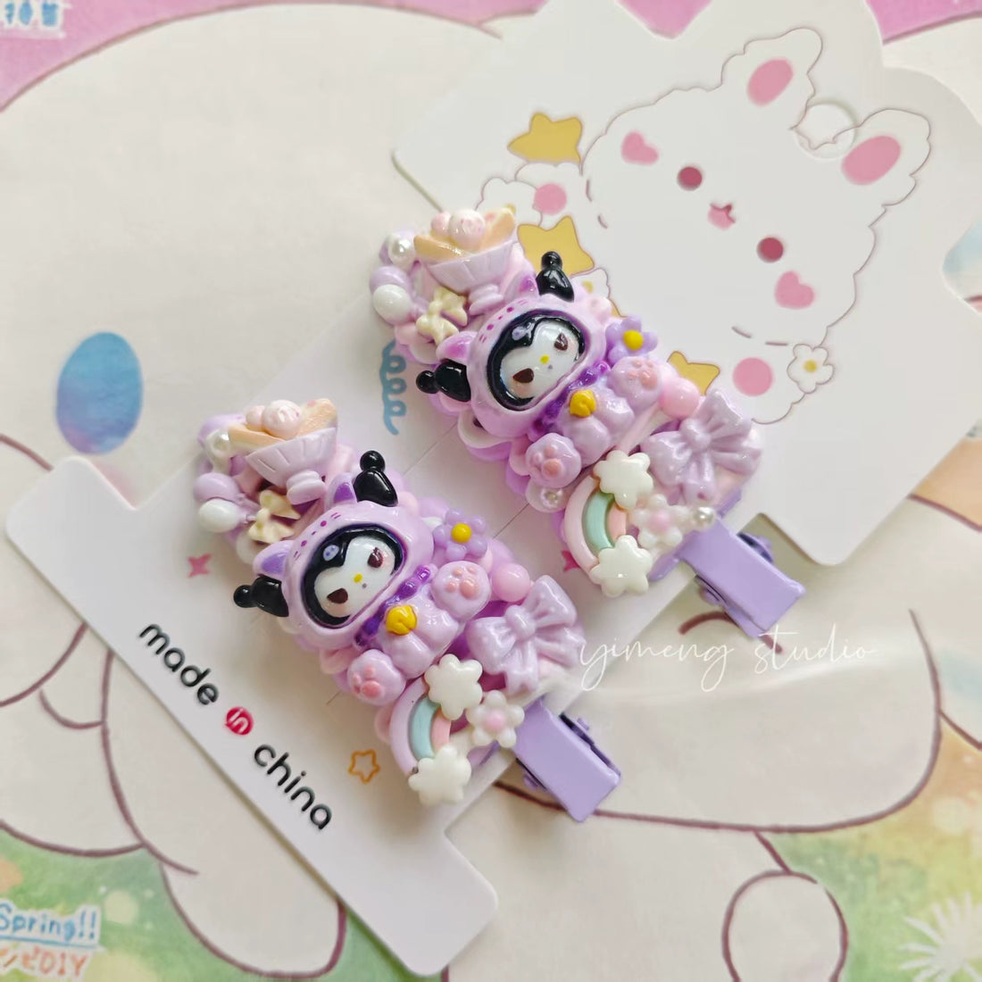 Handmade Cartoon Bangs Hair Clip