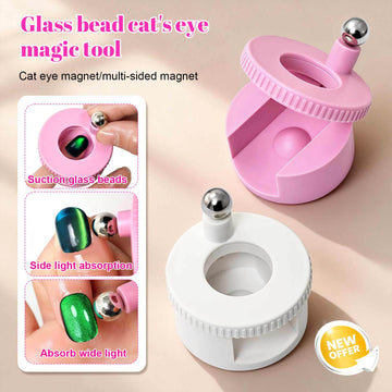 U-Shaped Strong Cat Eye Nail Magnet – Wide Beam Glass Cat Eye Effect Magnetic Nail Art Tool