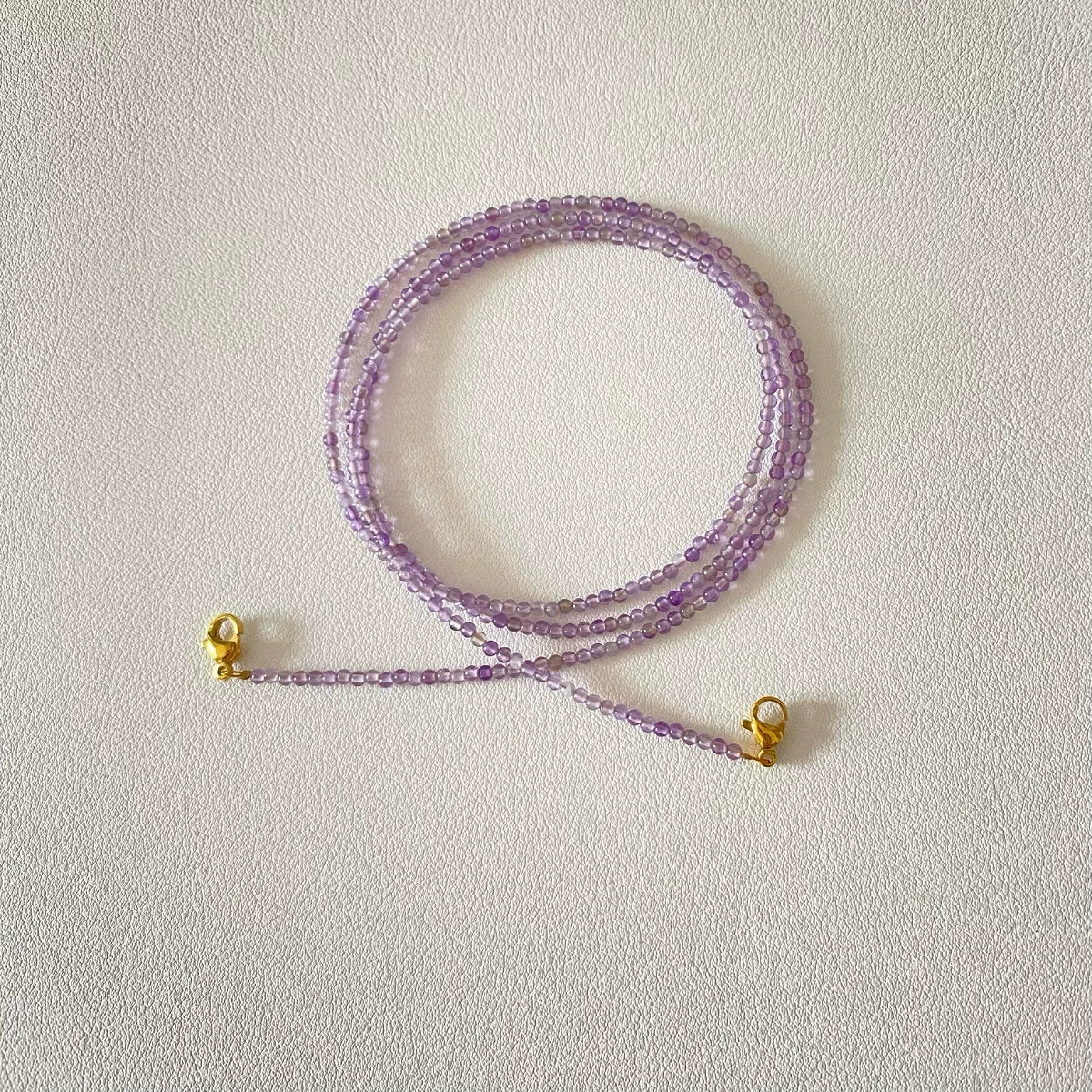 Natural Amethyst Beaded Glasses Chain, Necklace & Earphone Holder