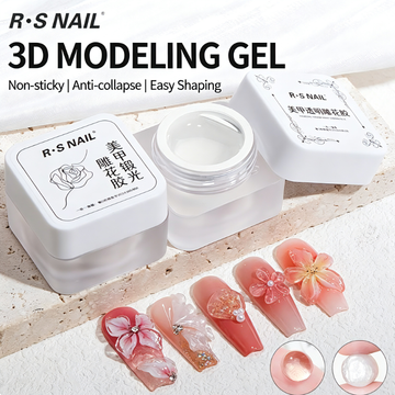 3D Modeling Gel for Nail Art – Non-Sticky, No Collapse, Easy Sculpting Builder Gel