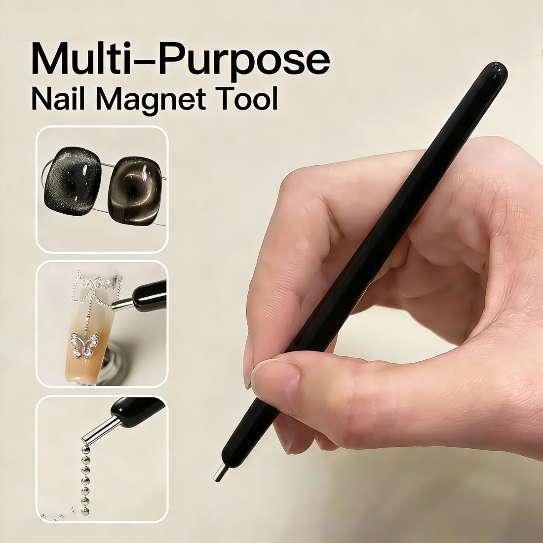 Cat Eye Nail Art Magnetic Pen – Multi-Purpose Nail Magnet Tool