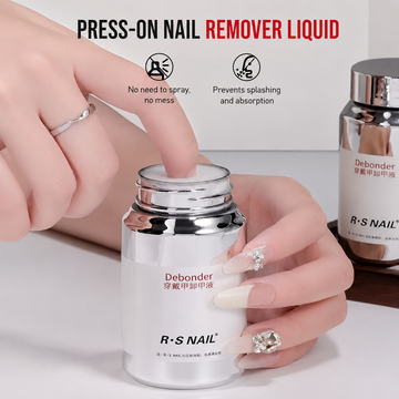 Professional Press-On Nail Adhesive Remover——Fast-Acting, Safe Ingredients, Gentle on Natural Nails